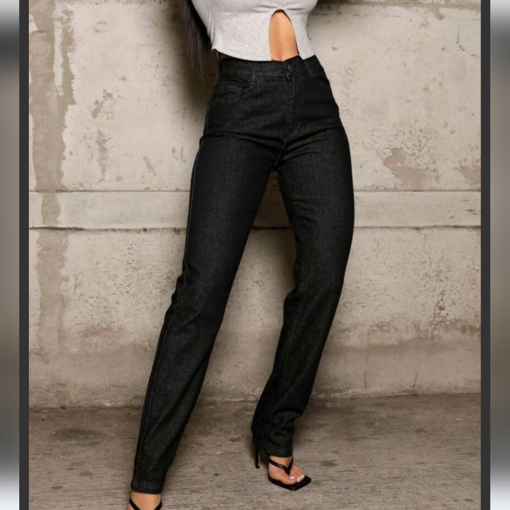 Femme luxe black jeans new